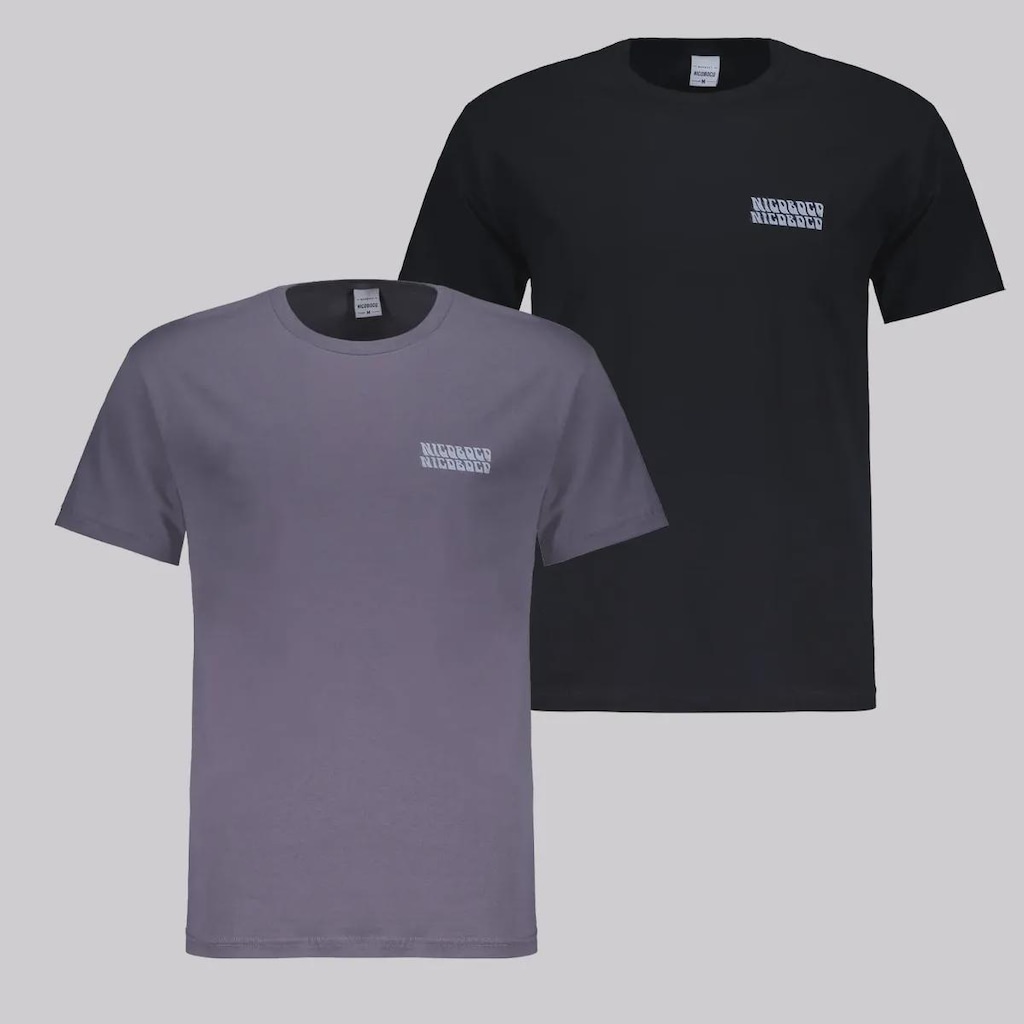 Camiseta Nicoboco Tianno - 2 Unidades - Masculina