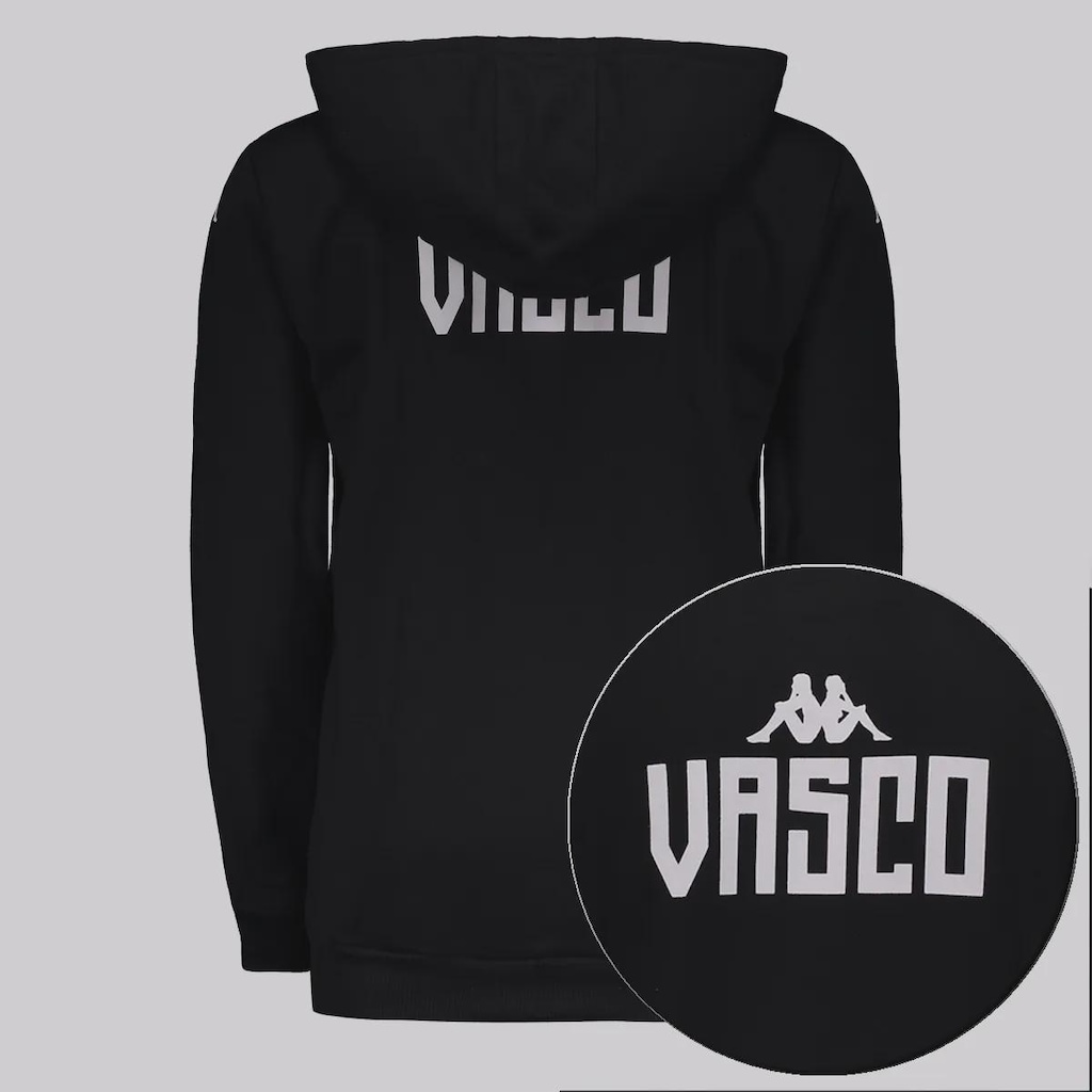 Imagem 2 do produto Blusão de Moletom Masculino do Vasco 2025 Kappa Viagem