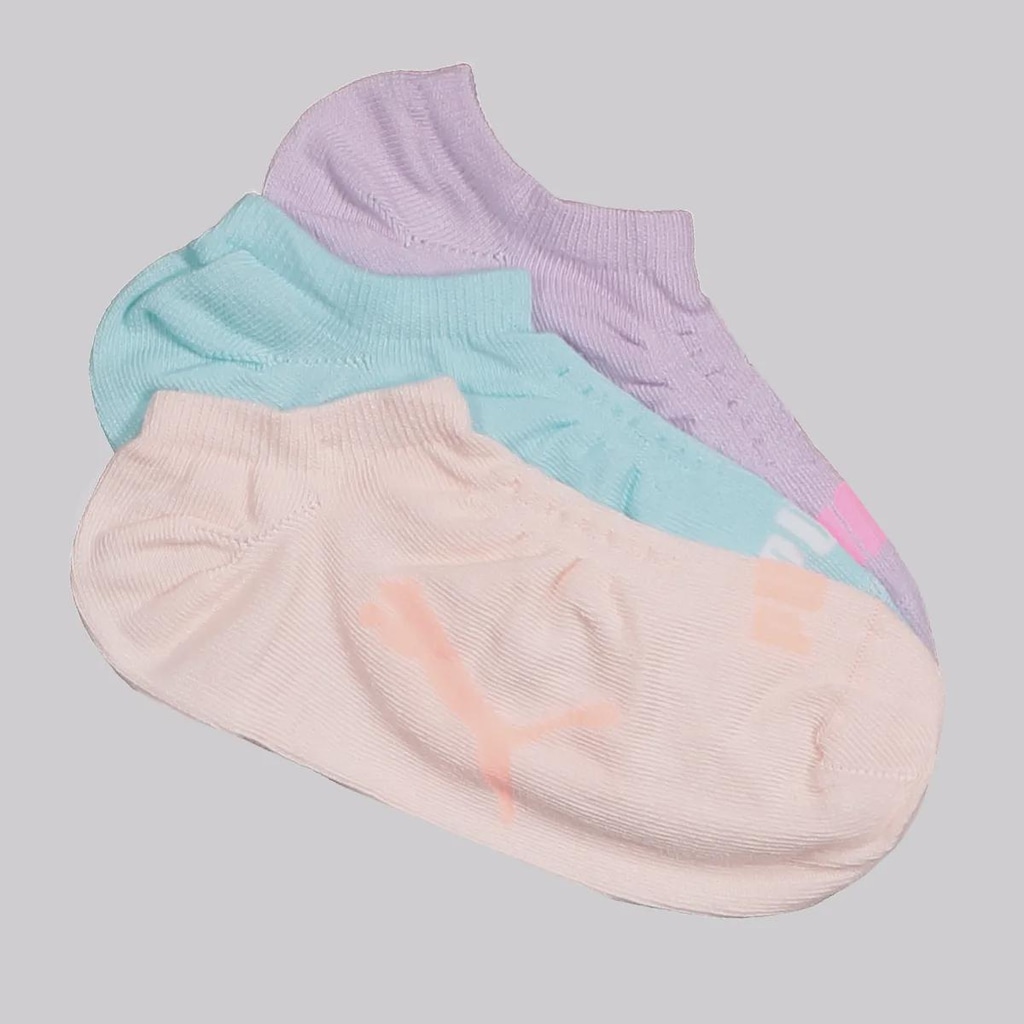 Meia Sapatilha Puma - 3 Pares - Feminina