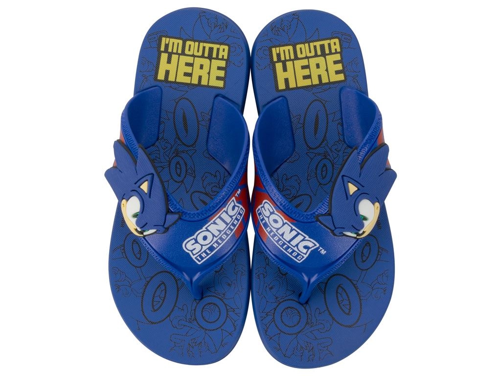 Imagem 2 do produto Chinelo Grendene Kids Sonic Rings Dedo Infantil