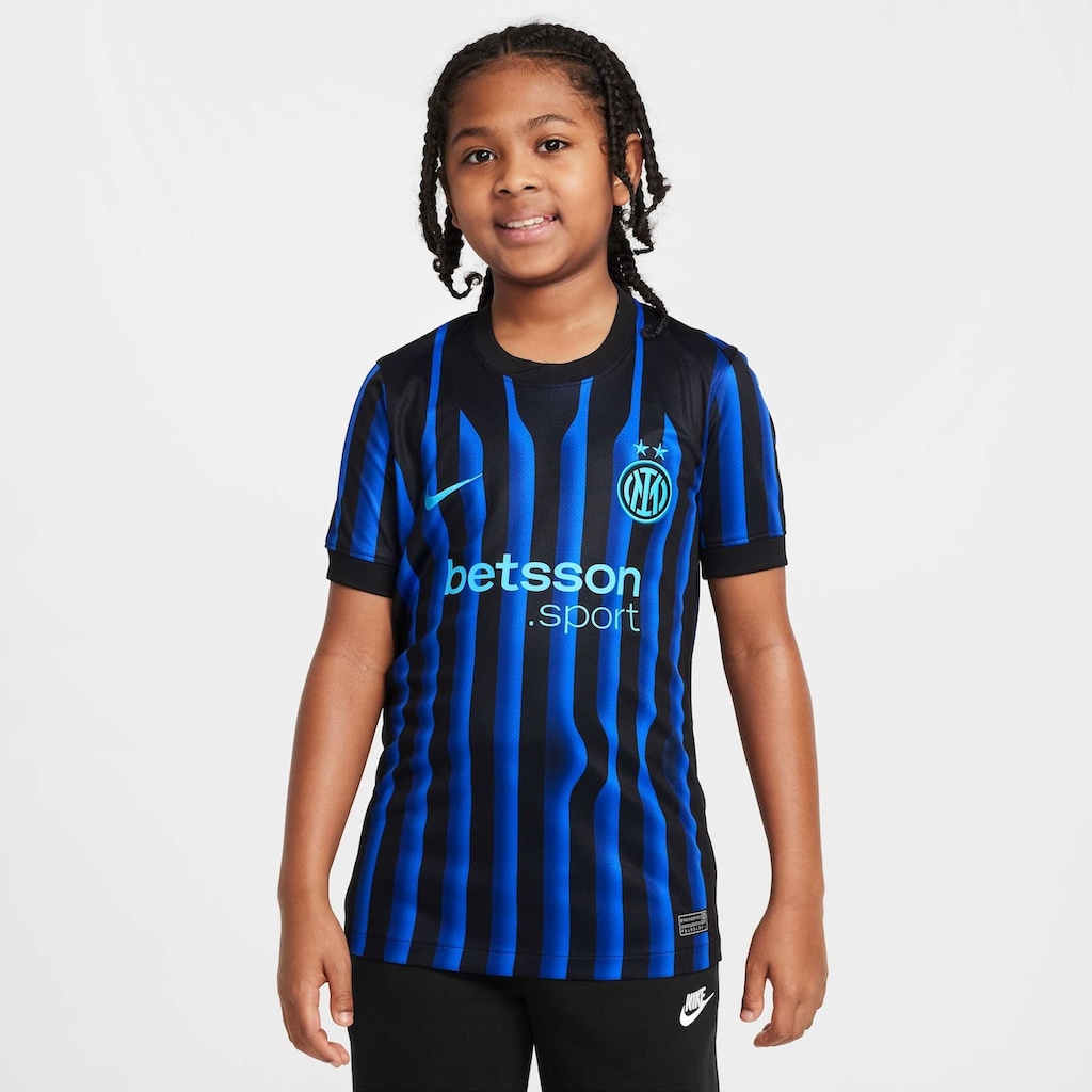 Camisa Inter de Milão I 25/26 Nike Torcedor Pro Infantil