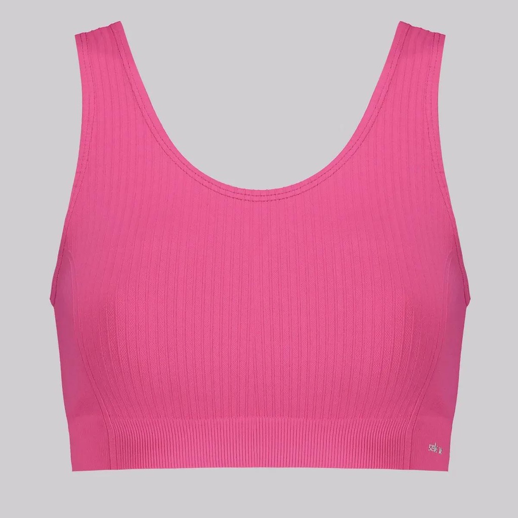 Top + Shorts Selene Canelado sem Costura Feminino