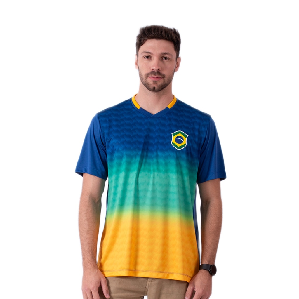 Camisa Braziline Brasil Casual Samba Masculino