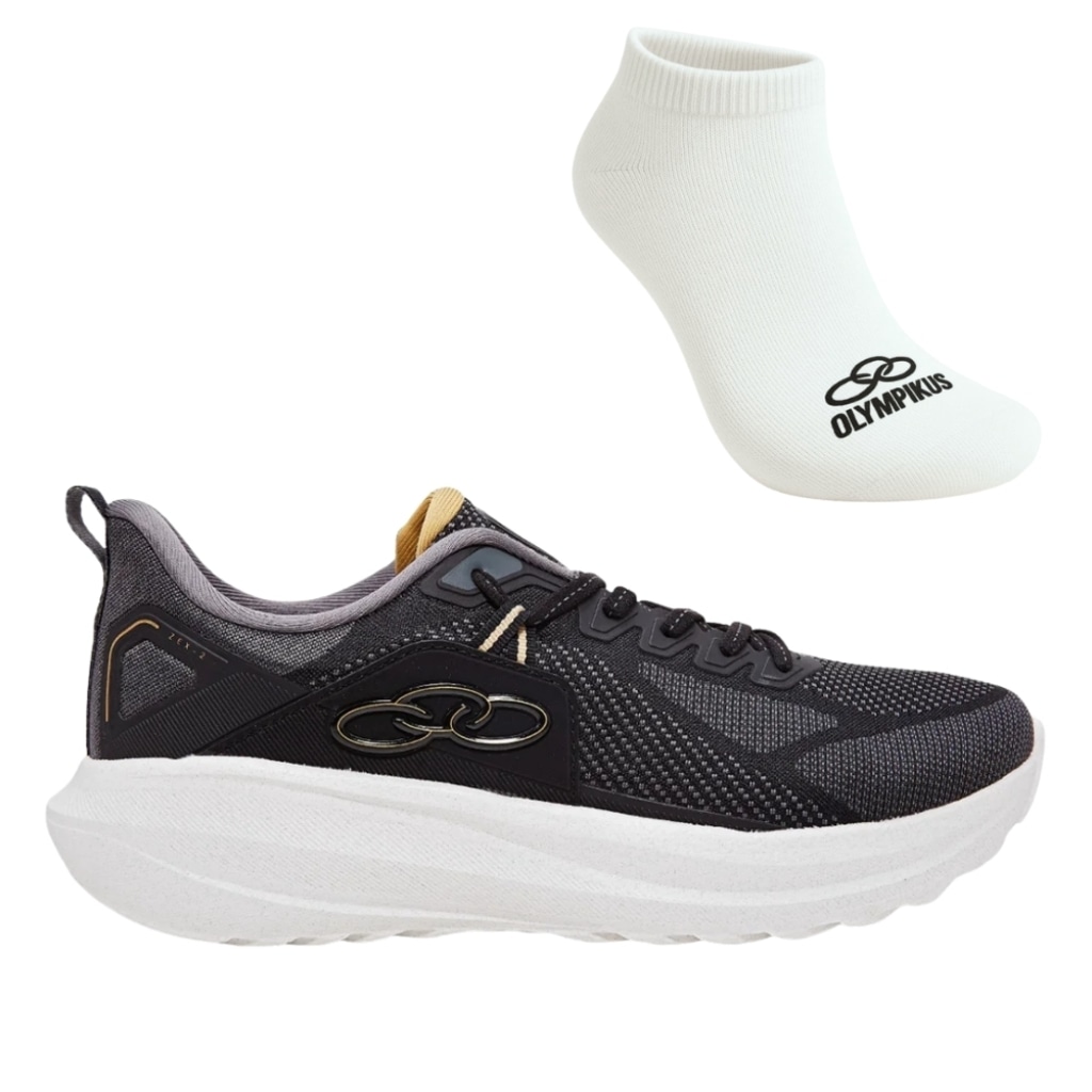 Tênis Masculino Olympikus Zex 2 + 1 Par de Meia