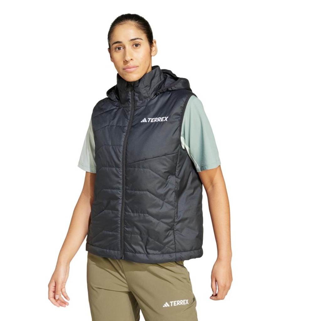 Colete com Capuz Feminino Adidas Isolamento Terrex Multi Climawarm