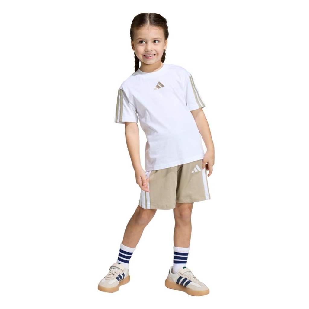 Conjunto Camiseta + Shorts Infantil adidas Essentials