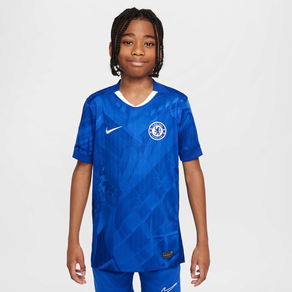 Camisa Chelsea I 25/26 Nike Torcedor Pro Infantil