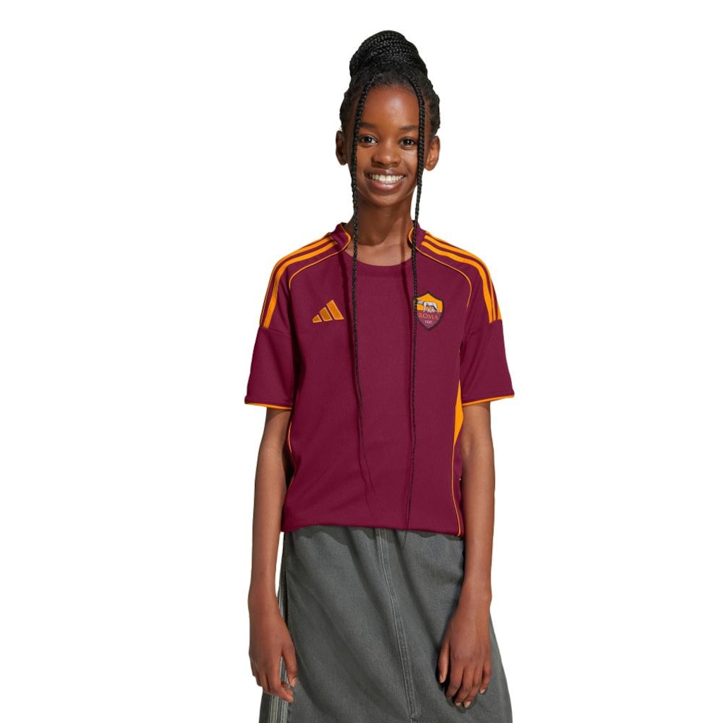 Camisa AS Roma I 25/26 Infantil Adidas