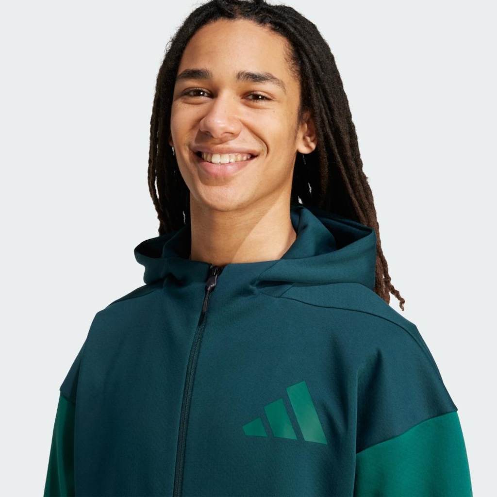 Imagem 5 do produto Blusão de Moletom com Capuz Masculino adidas Z.N.E. Full-Zip