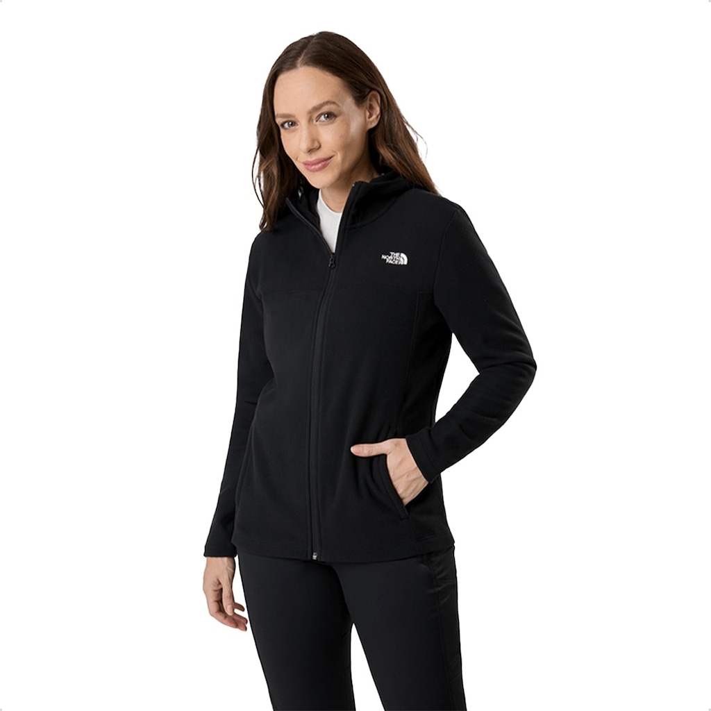 Jaqueta Com Capuz The North Face Fleece Glacier Full Hoodie Zíper Feminina