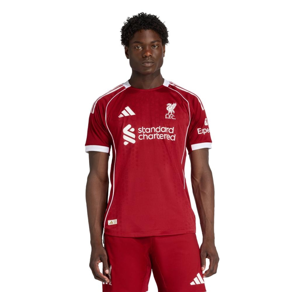 Camisa Liverpool FC I 25/26 Masculina Adidas Authentic