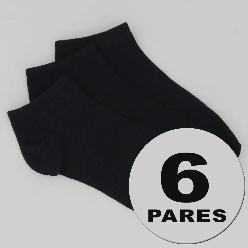 Kit Meia Selene Sapatilha 6 Pares Unissex