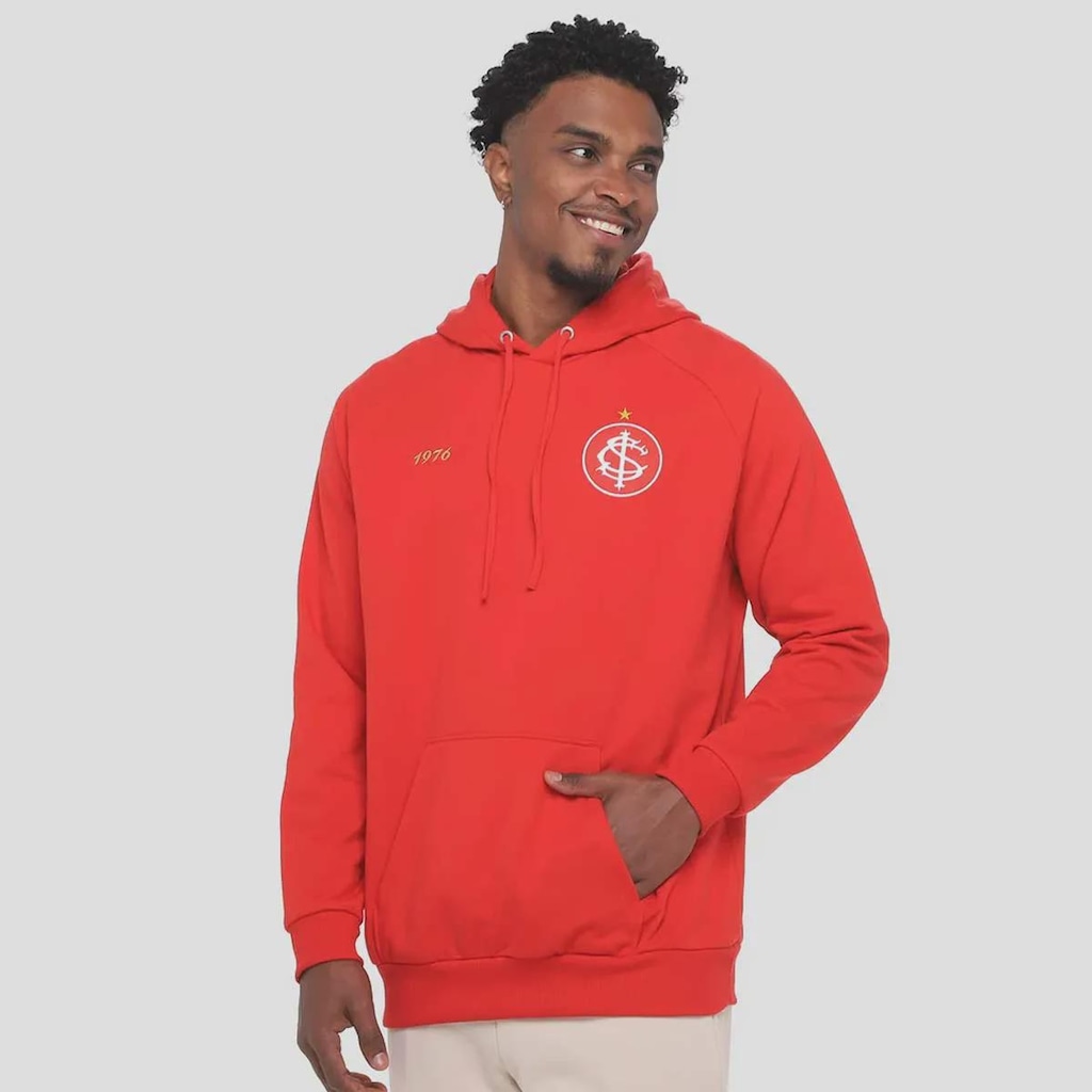 Blusão de Moletom do Internacional Retrô 1976 Masculina