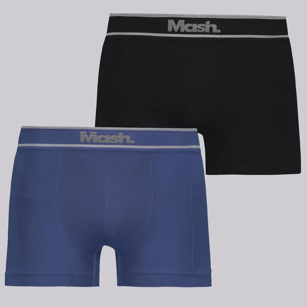 Cueca Boxer Mash Sem Costura - 2 Unidades - Adulto