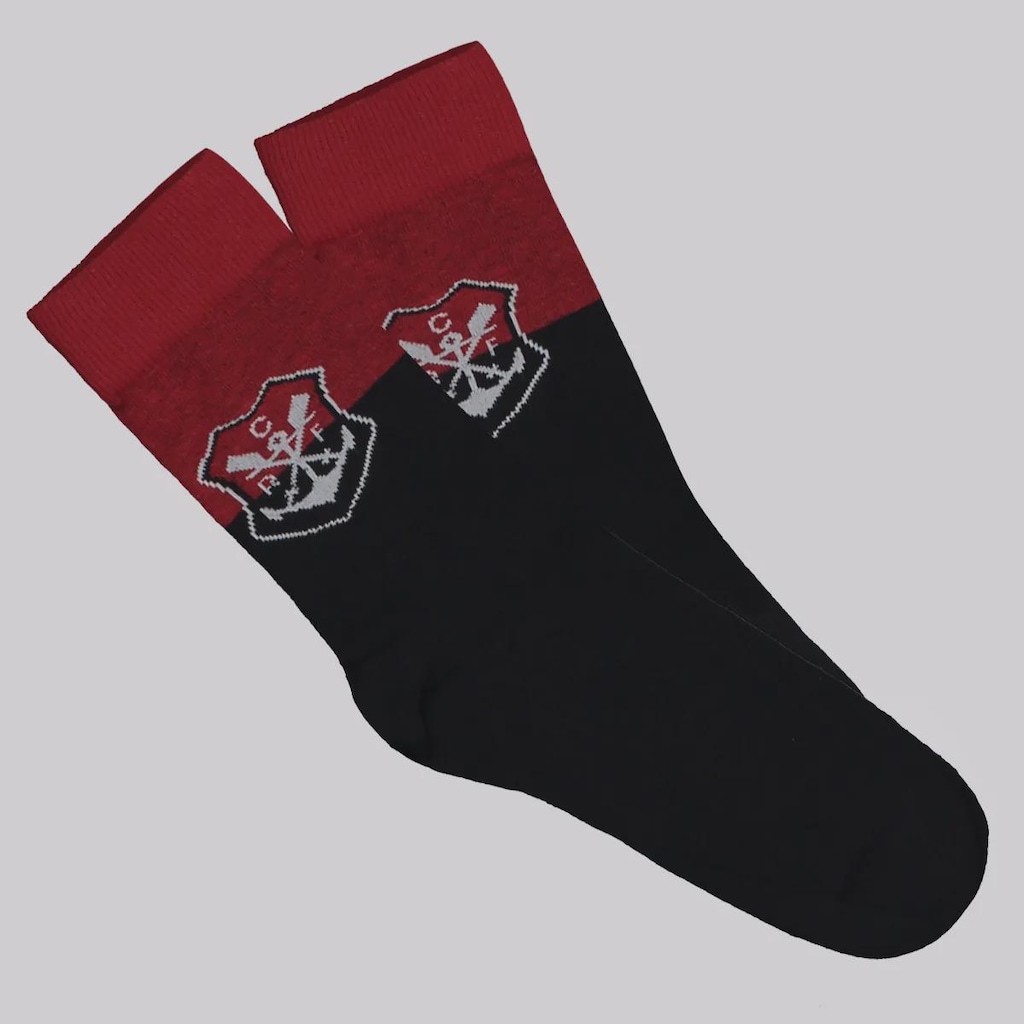 Meia Cano Alto do Flamengo FutFanatics Casual Infantil