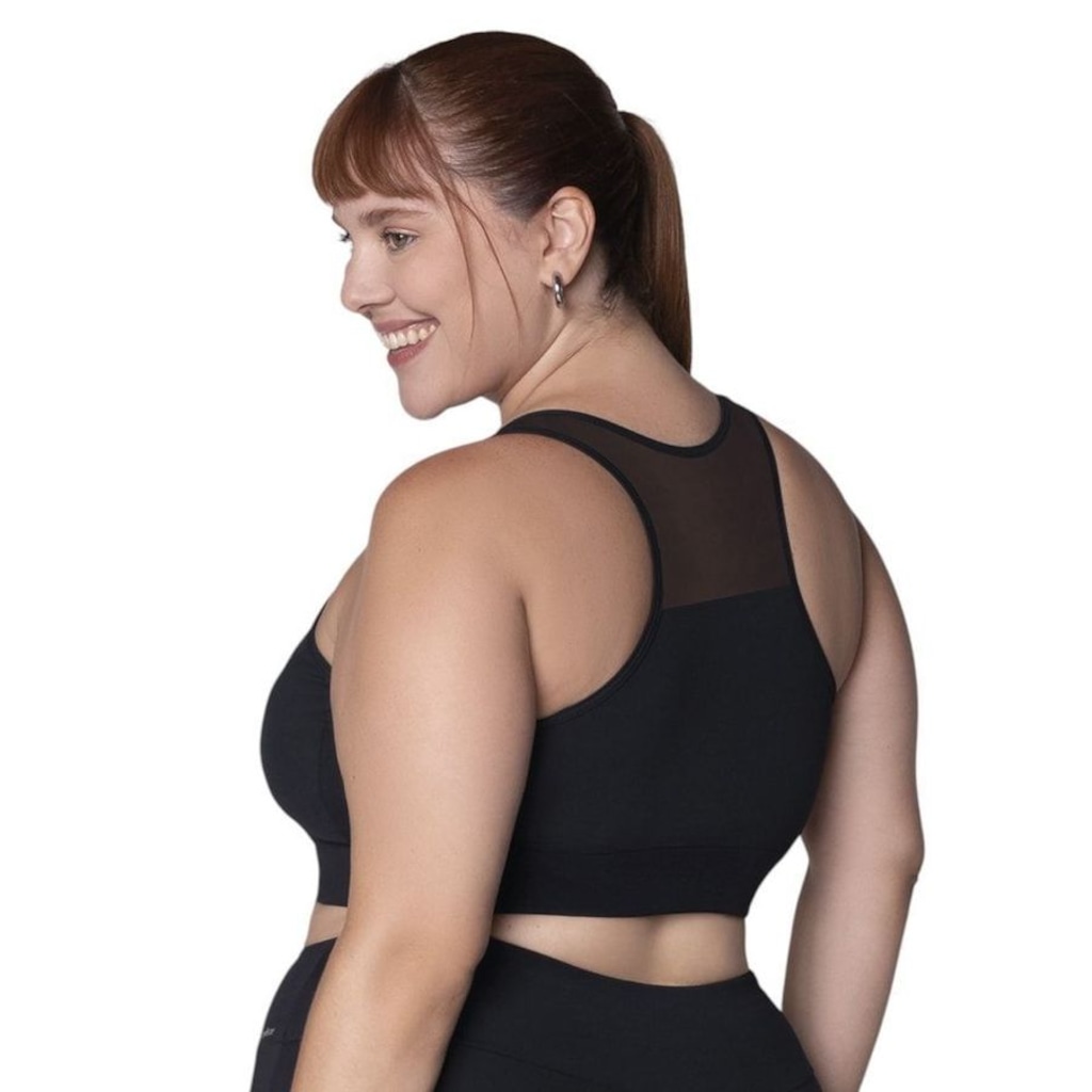 Imagem 2 do produto Top Selene Tule Fitness Plus Size Feminino