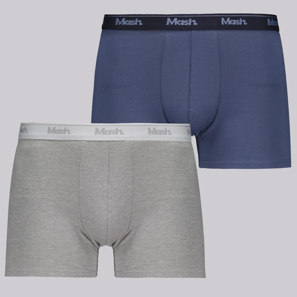 Kit 2 Cuecas Boxer Mash Cotton Masculina
