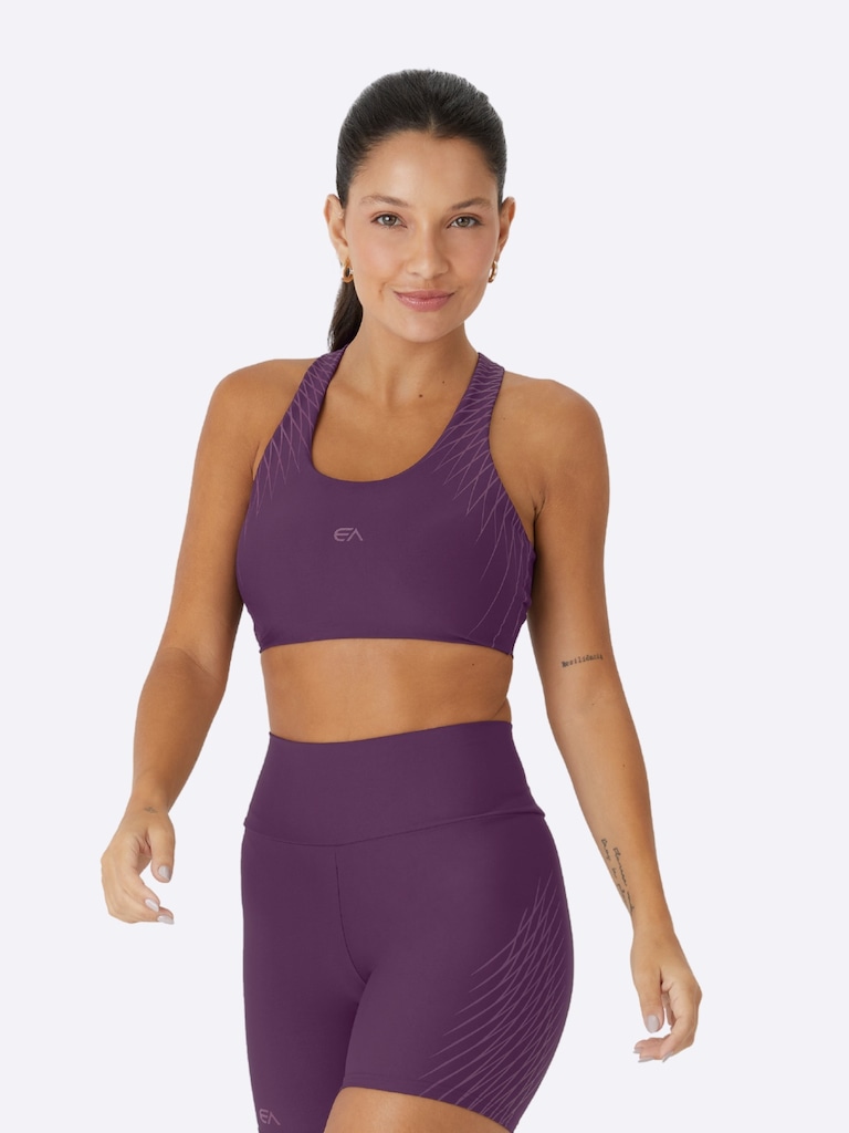 Top Nadador Feminino Enfim Active Estampado