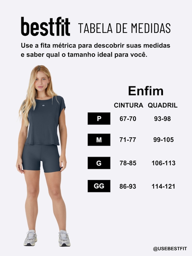 Imagem 2 do produto Short Feminino Enfim Active Estampado