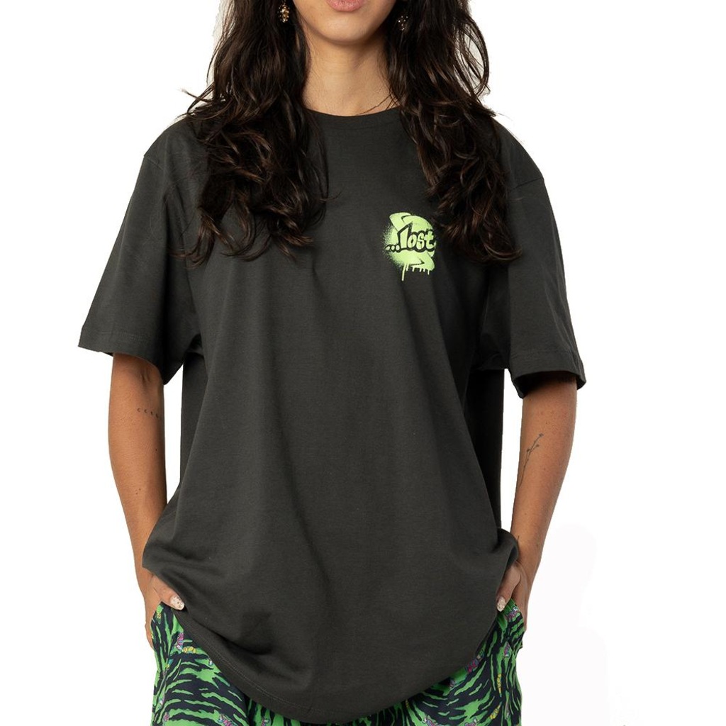 Camiseta Lost Branding Stencil SM26 Masculina