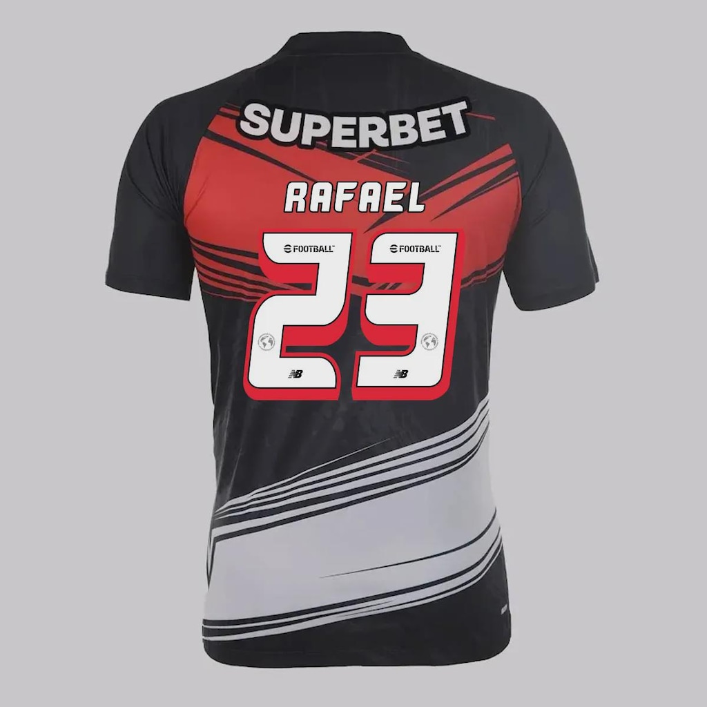 Camisa São Paulo Goleiro I 2025 Rafael 23 New Balance Masculina