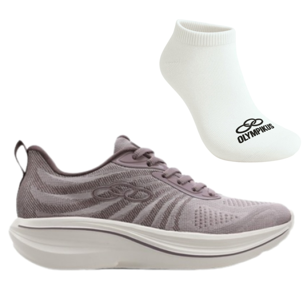 Tênis Feminino Olympikus Bruma +1 Par de Meia