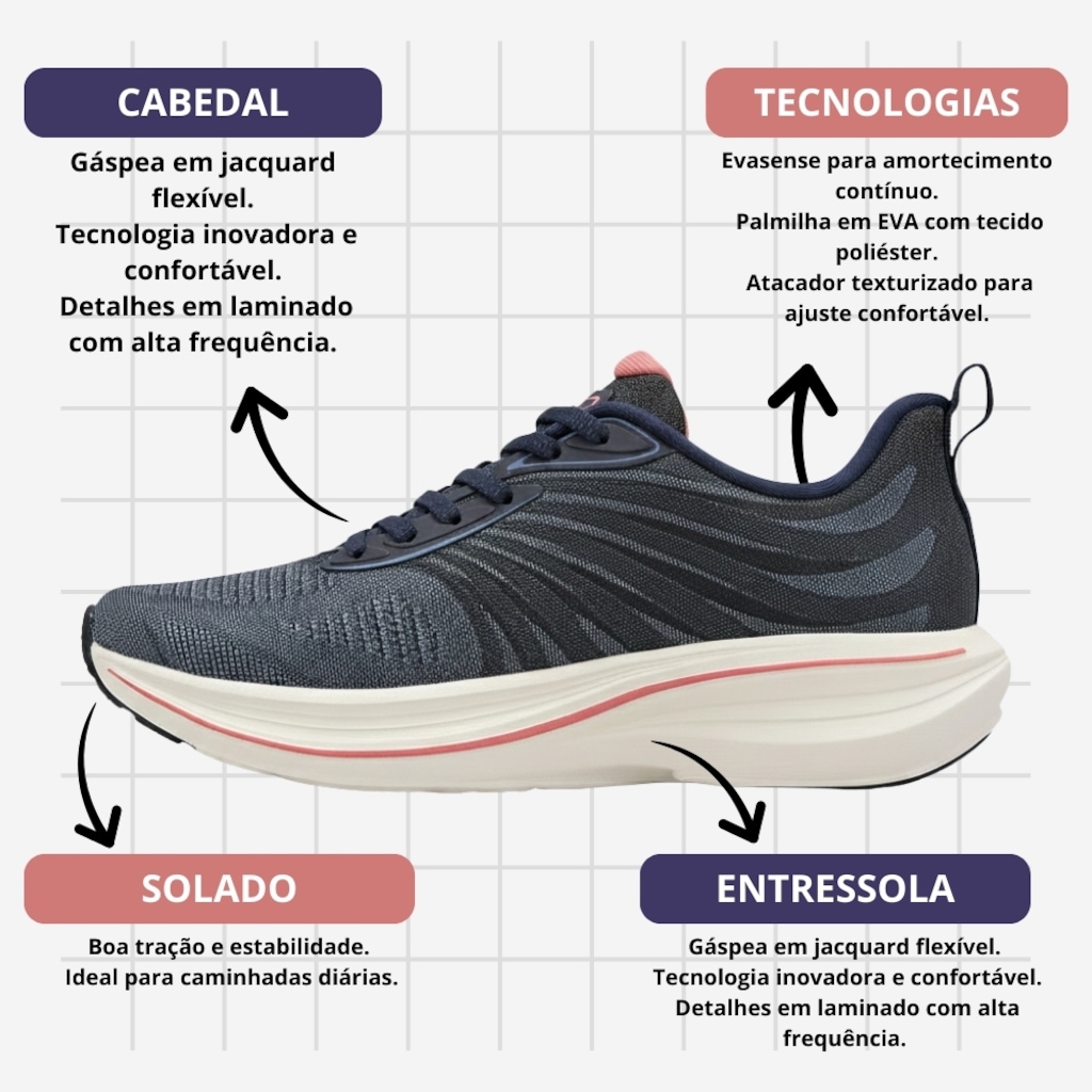 Imagem 3 do produto Tênis Olympikus Bruma Feminino