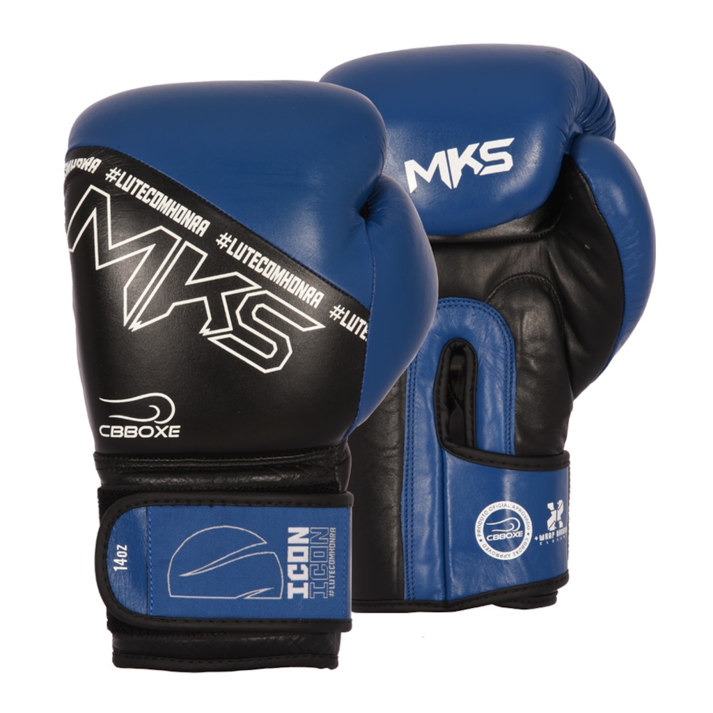 Luva em Couro Boxe MKS Icon CBBOXE