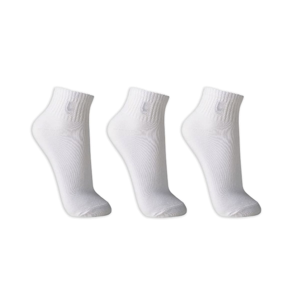 Meia Cano Curto Lupo com 3 Pares Unissex