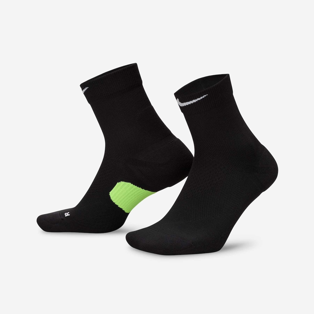 Meia Cano Médio Nike Running Crew Unissex