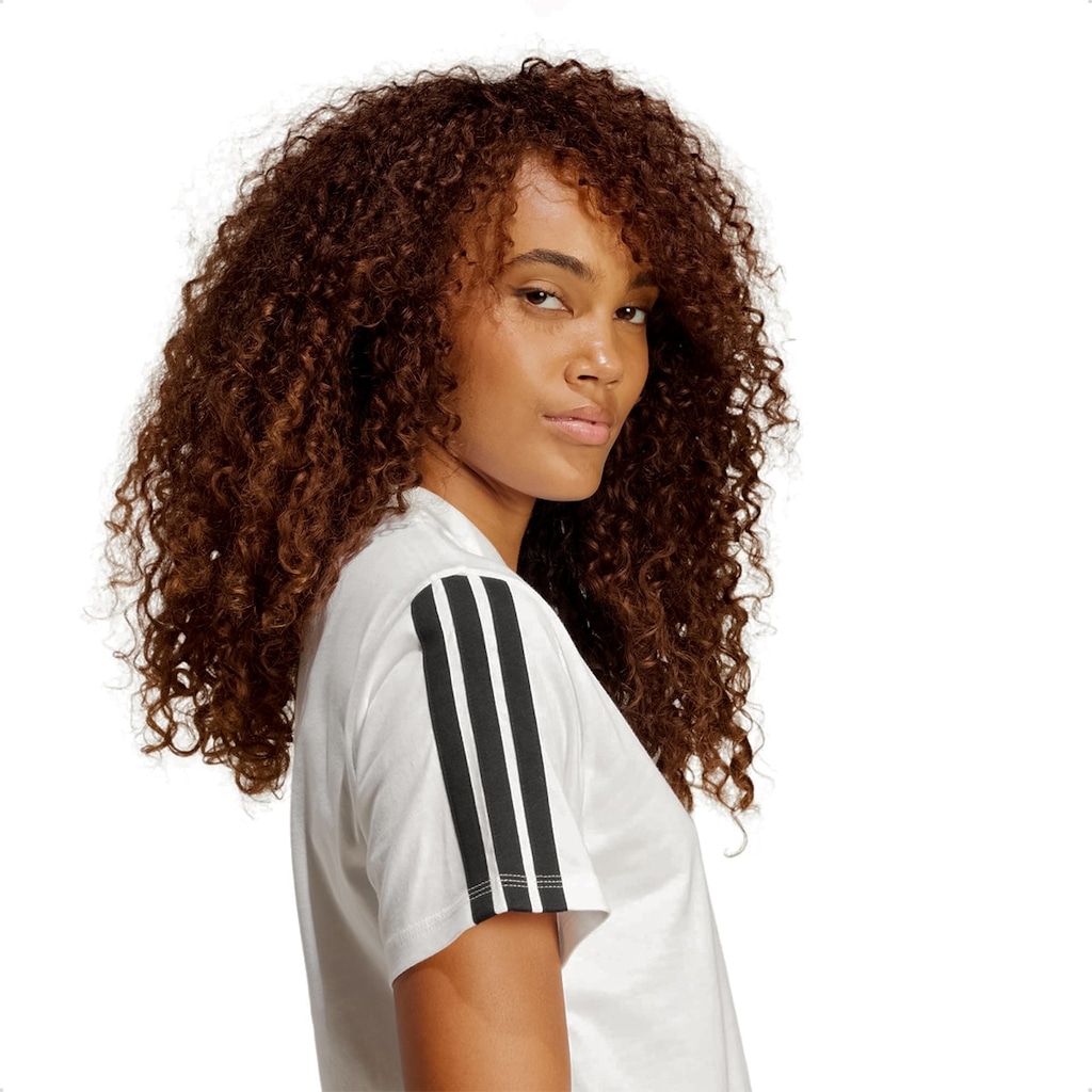 Imagem 3 do produto Camiseta Feminina Adidas Essentials 3 Stripes Treino