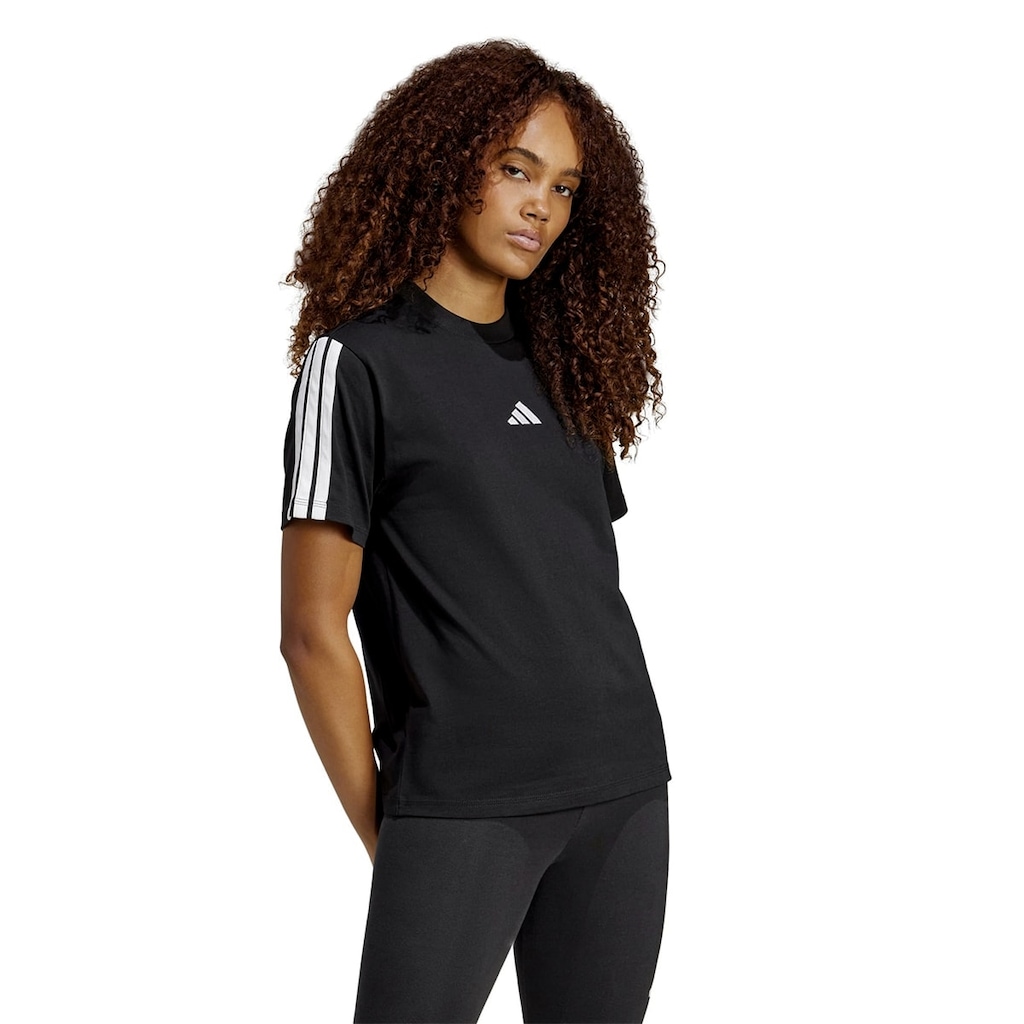 Camiseta Feminina Adidas Essentials 3 Stripes Treino