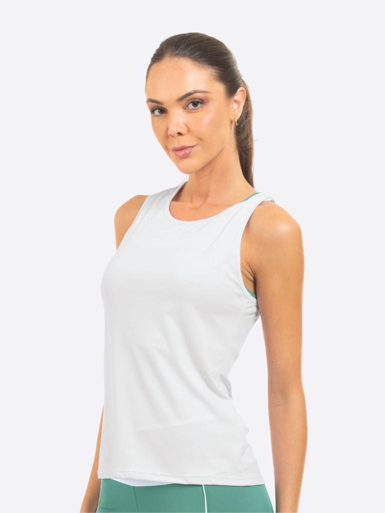 Camiseta Regata Feminina Manly Básica - Foto 1