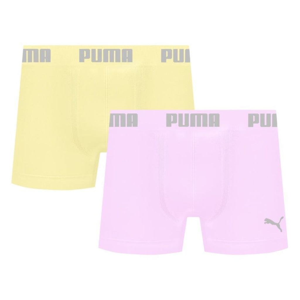 Imagem 1 do produto Kit 2 Cuecas Puma Boxer Sem Costura Masculina