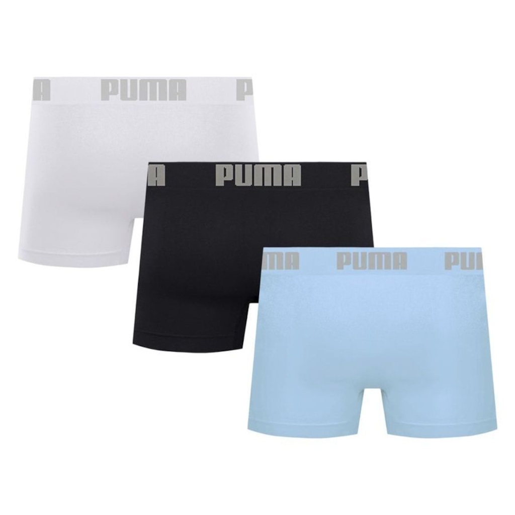 Imagem 2 do produto Kit 3 Cuecas Puma Boxer Sem Costura Masculina