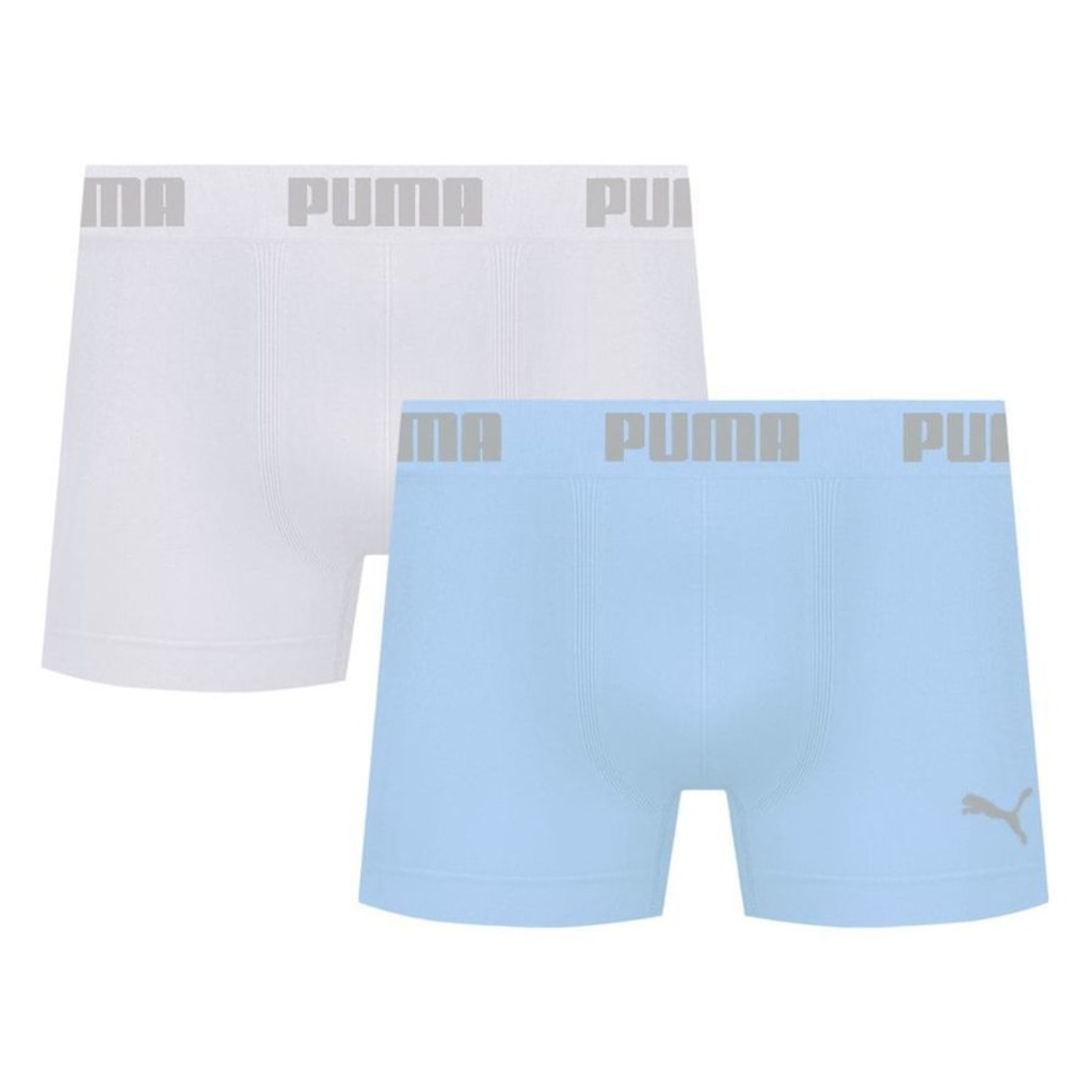 Imagem 1 do produto Kit 2 Cuecas Puma Boxer Sem Costura Masculina