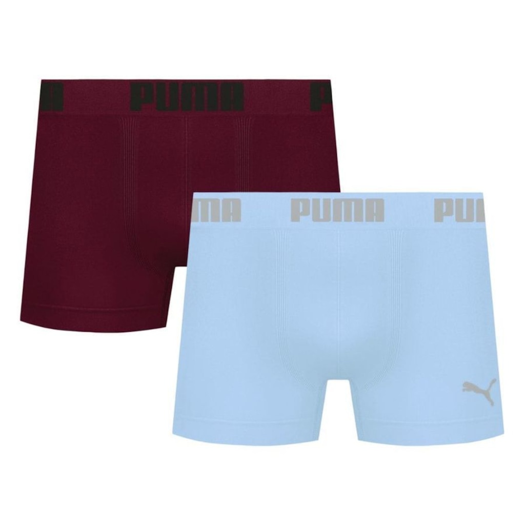 Imagem 1 do produto Kit 2 Cuecas Puma Boxer Sem Costura Masculina