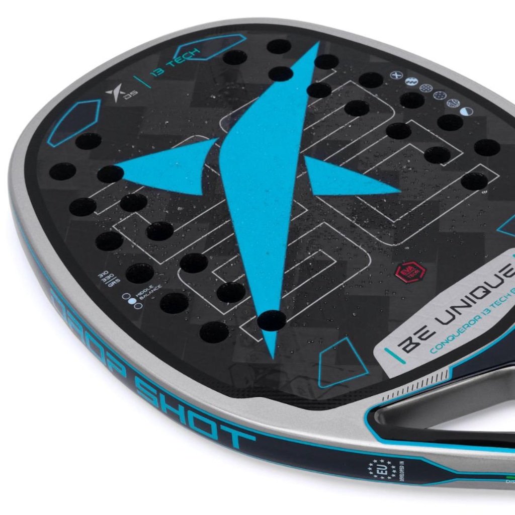 Imagem 2 do produto Raquete de Beach Tennis Drop Shot Conqueror 13 Tech
