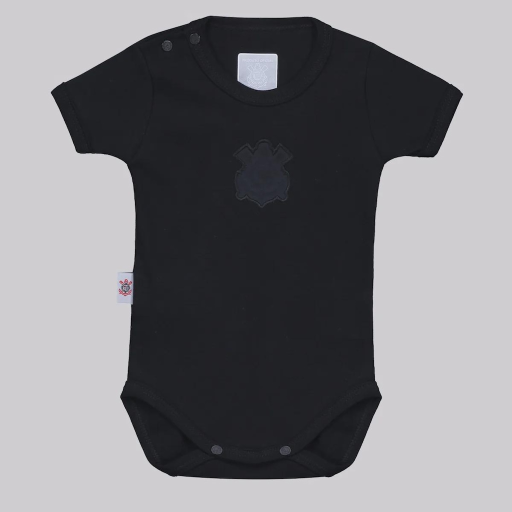 Body FutFanatics do Corinthians All Black Infantil