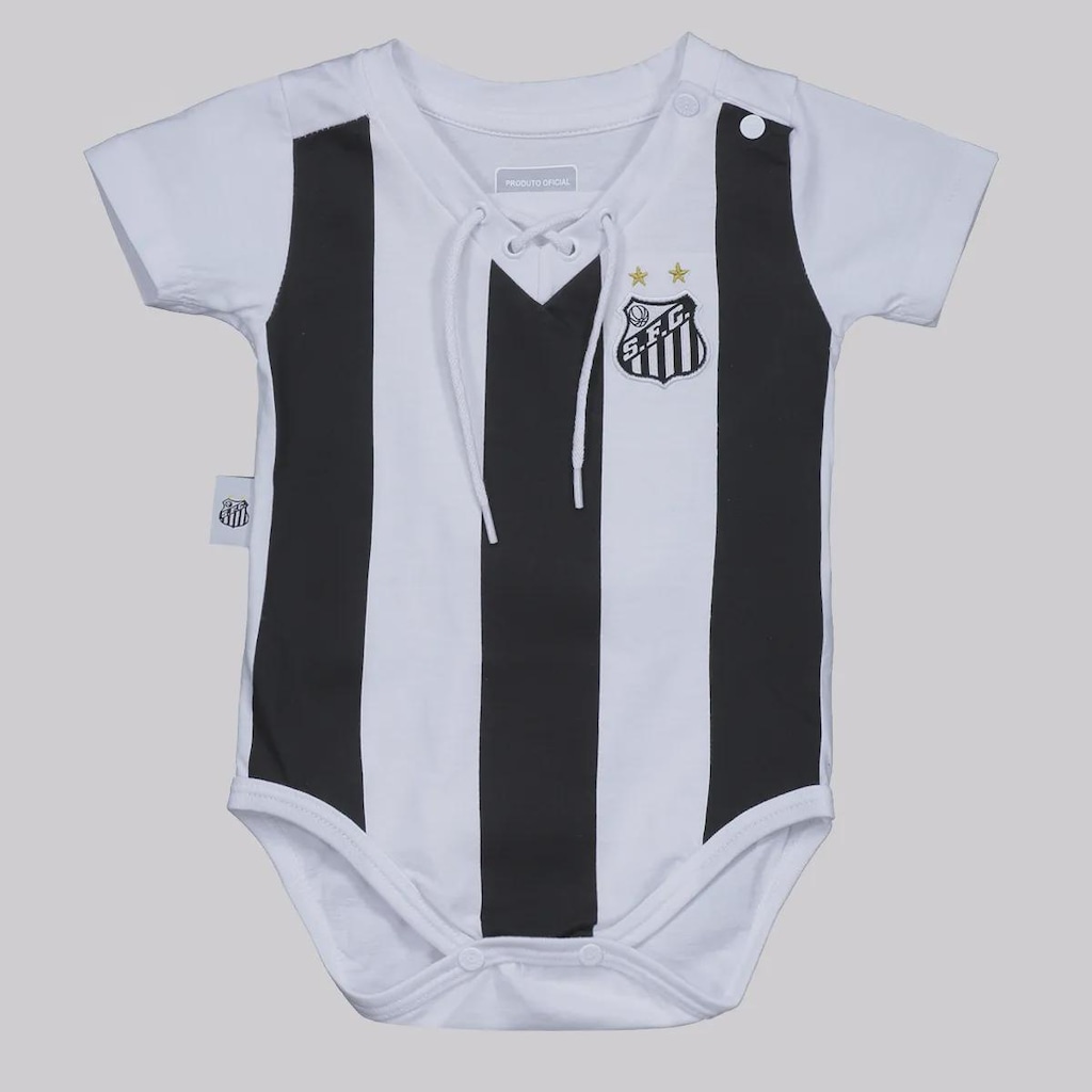 Body FutFanatics do Santos Vintage Infantil