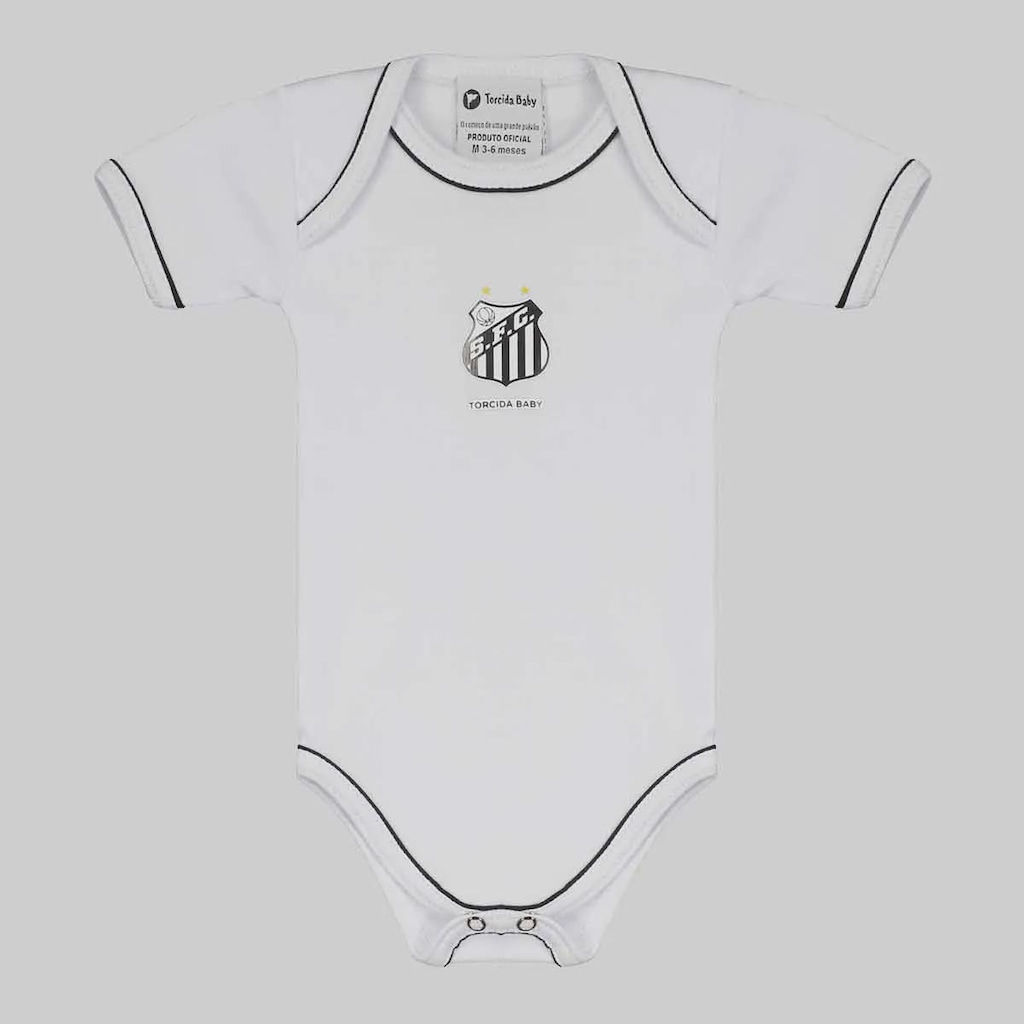 Body FutFanatics do Santos Curto Infantil