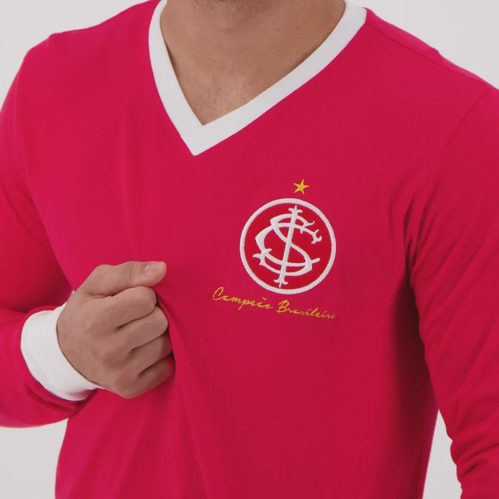 Imagem 4 do produto Camisa Manga Longa FutFanatics Internacional Retrô 1975 Masculina