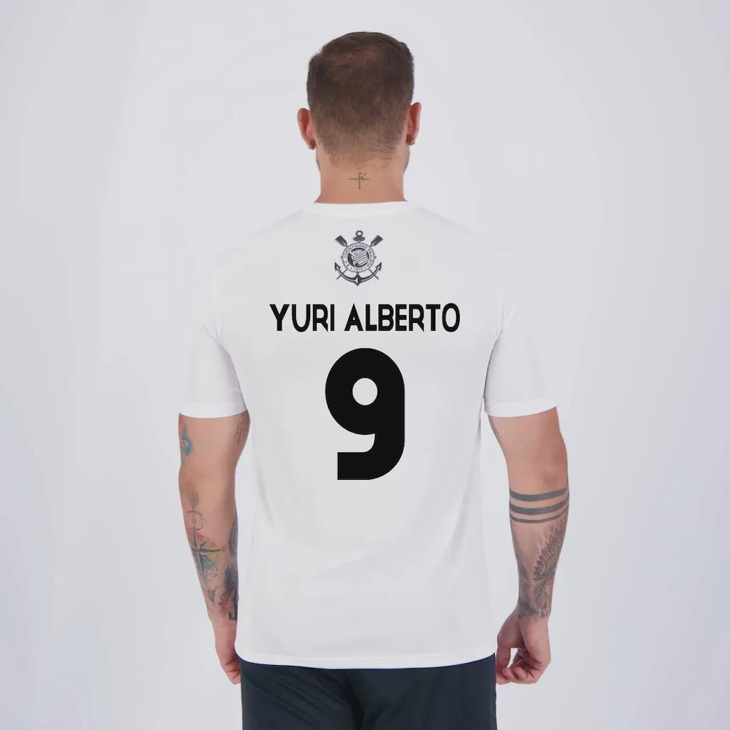 Camisa FutFanatics do Corinthians Yuri Alberto 9 Fitness Masculina
