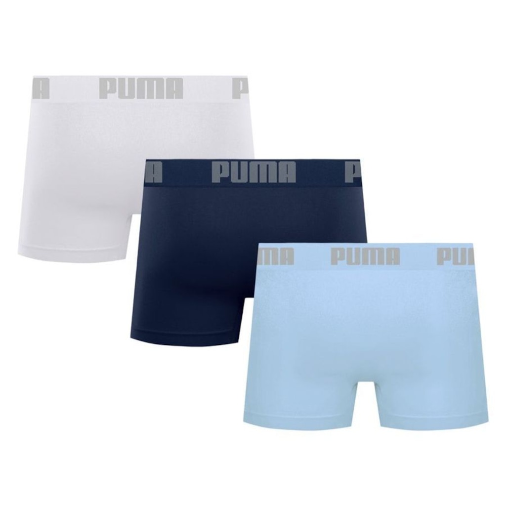 Imagem 2 do produto Kit 3 Cuecas Puma Boxer Sem Costura Masculina