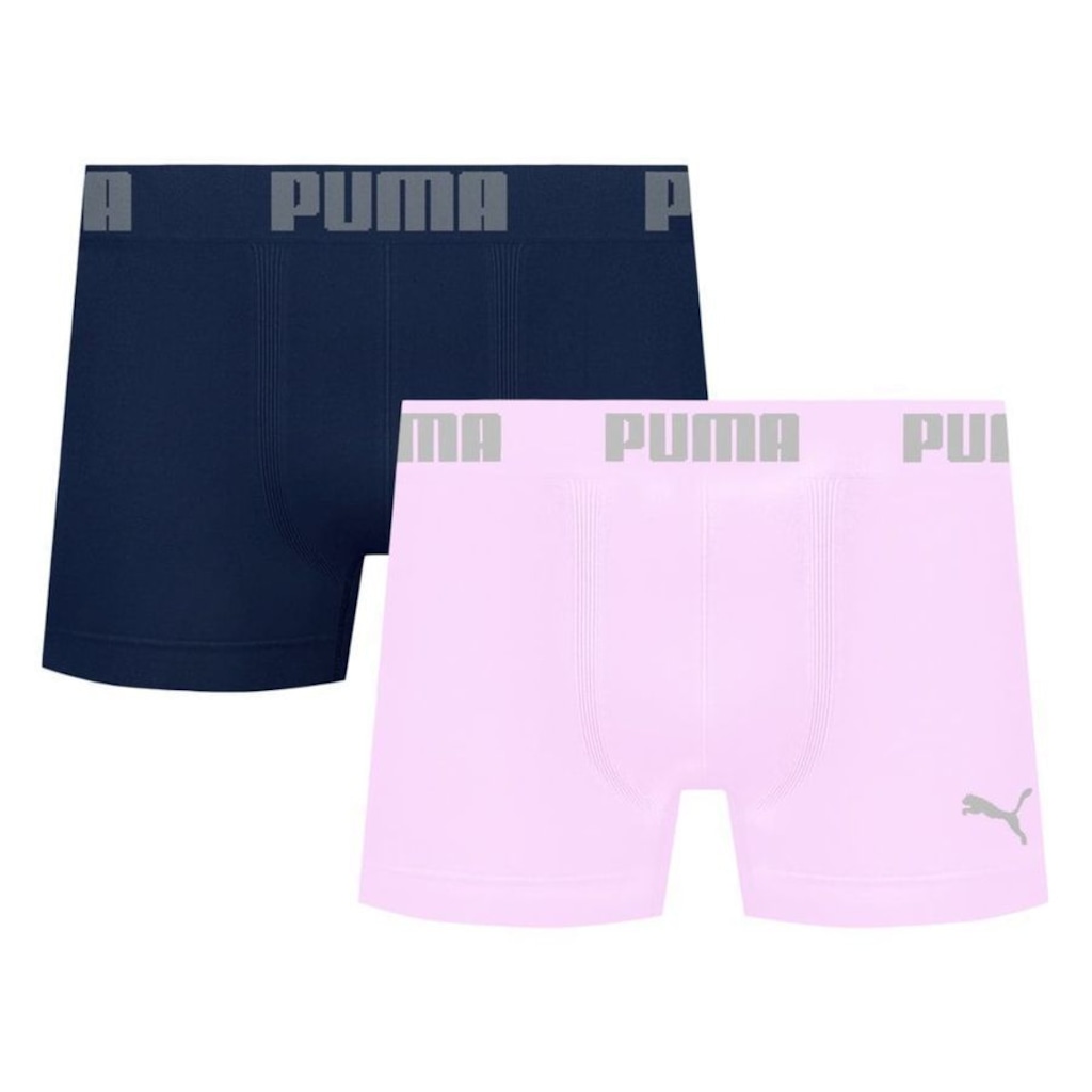 Imagem 1 do produto Kit 2 Cuecas Puma Boxer Sem Costura Masculina