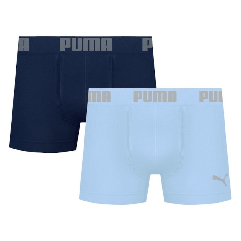 Imagem 1 do produto Kit 2 Cuecas Puma Boxer Sem Costura Masculina