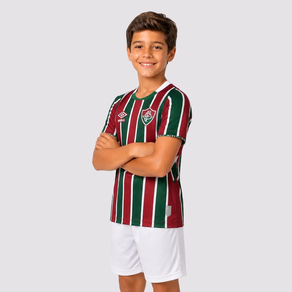 Imagem 3 do produto Camisa do Fluminense I 2024 Tricolor Umbro Infantil