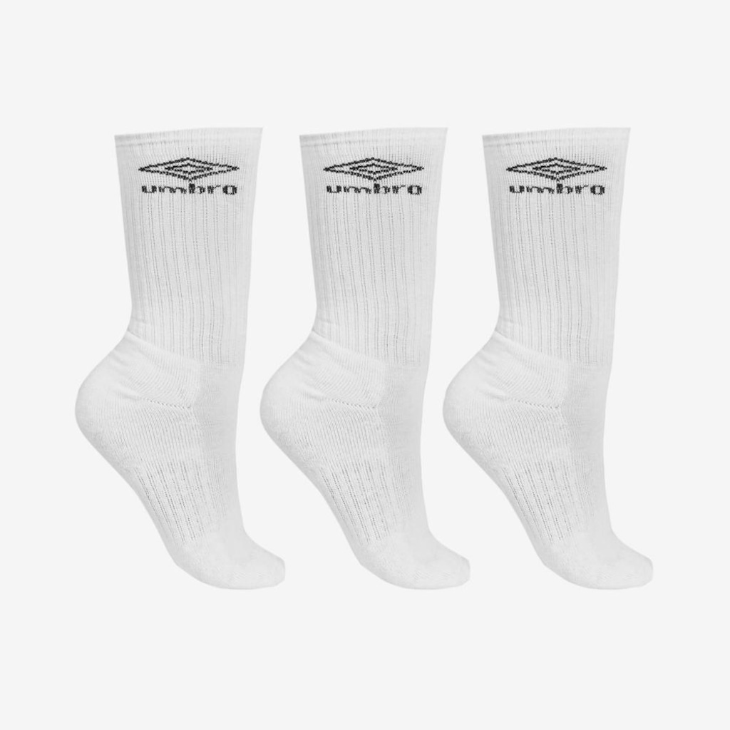 Meia Cano Alto Unissex Tripack Umbro