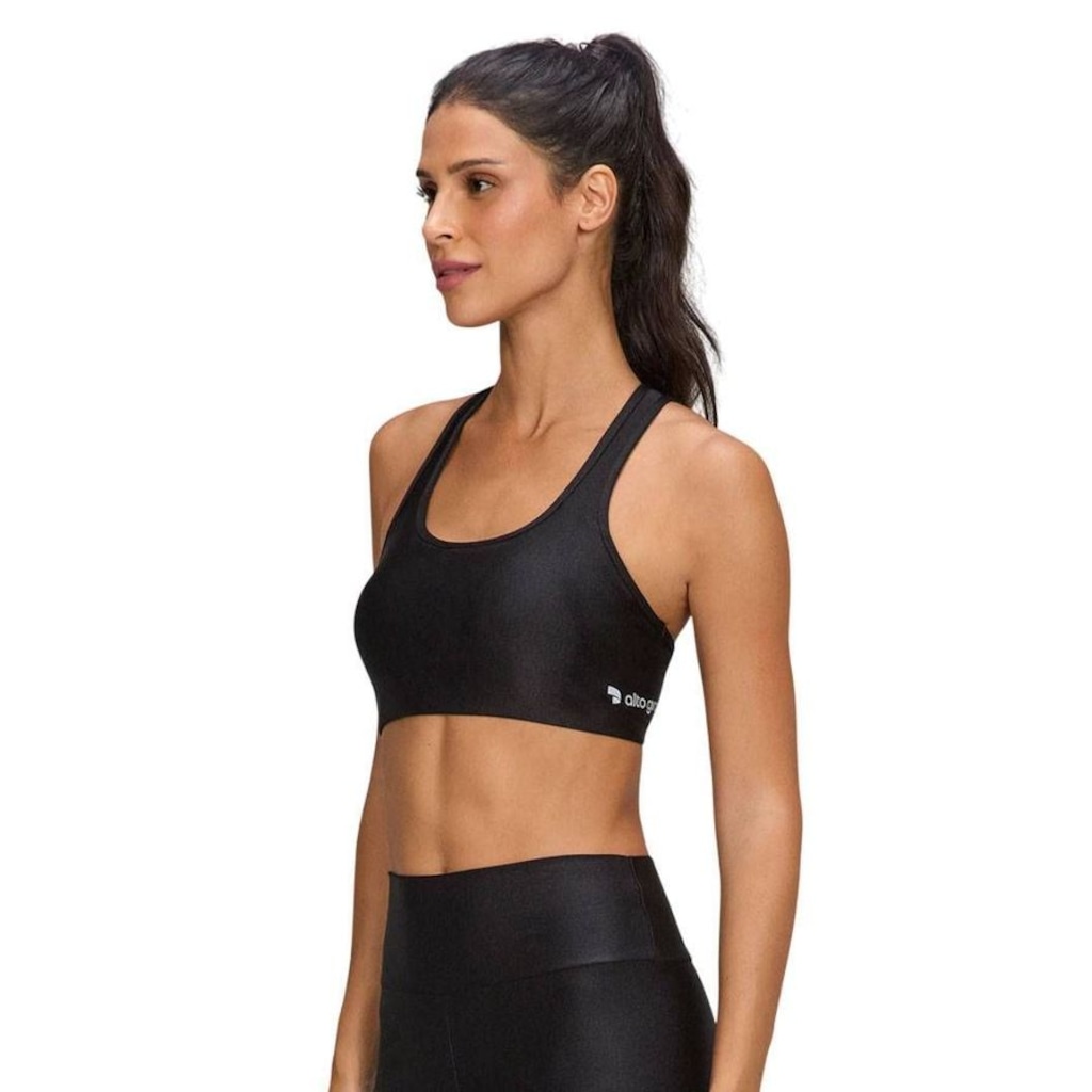 Top Feminino Alto Giro Eterno Shine Nadador