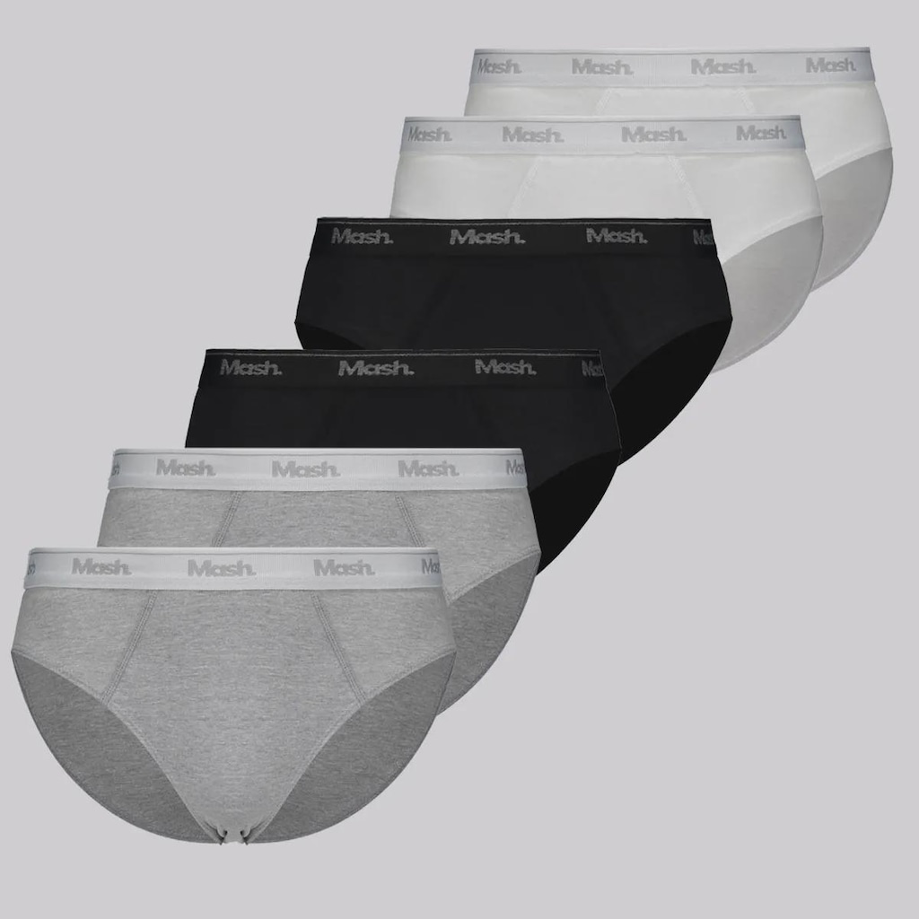 Cueca Slip Mash Algodão - 6 unidades